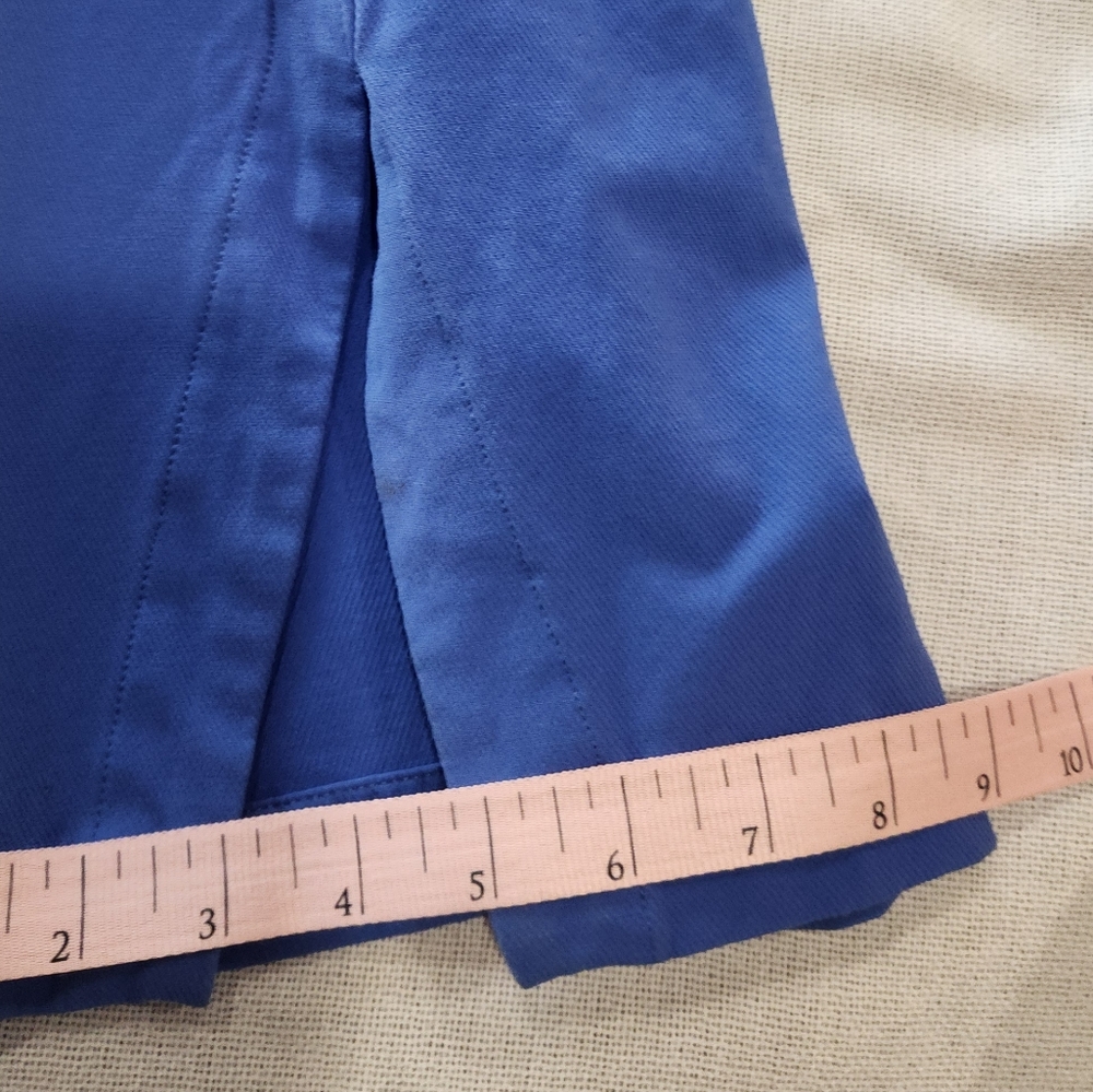 Free People Bright Blue Trousers- Slit Pant Leg Sz XS - Picture 8 of 13